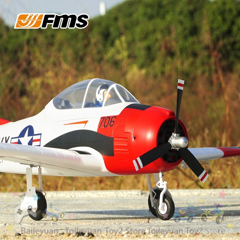 Rc Helicopter Large - 新型FMS T28トロージャン800mm RC固定翼機 第二次世界大戦シミュレーション 海軍VT-27 ラジコン飛行機