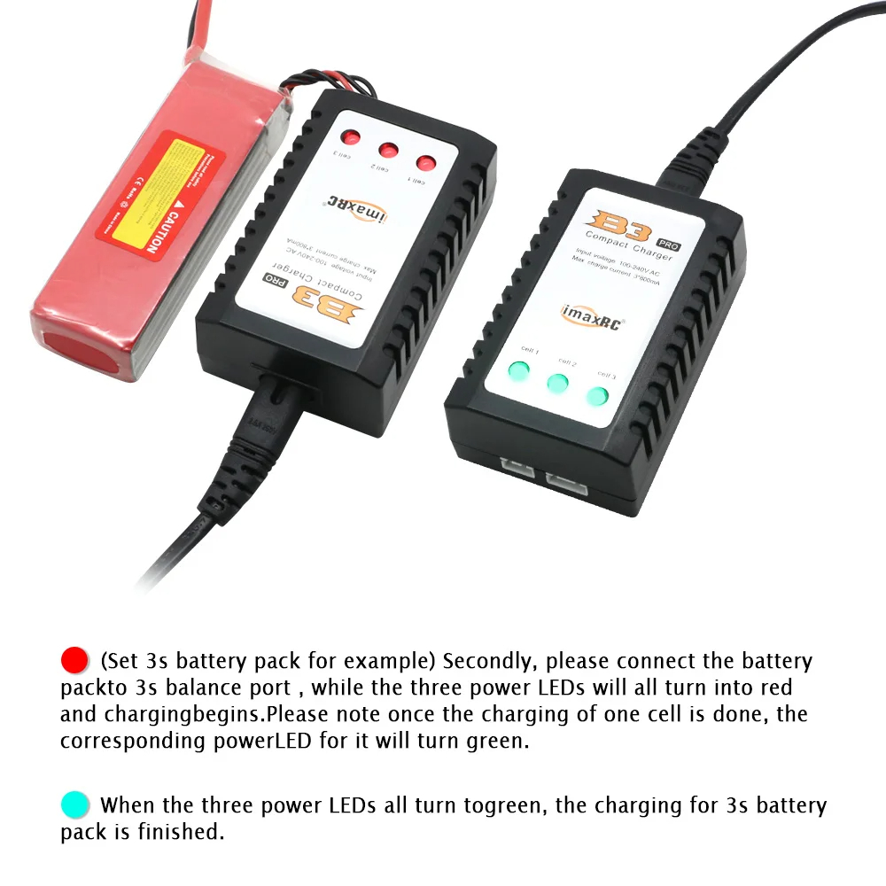 Rc Helicopter Charger - B3 プロ 7.4v 11.1v リチウムポリマーリポバッテリー充電器 2s