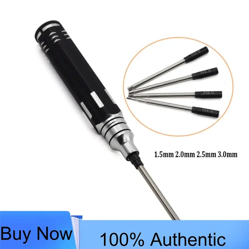 Rc Helicopter Tool Kit - 4-in-1 六角ドライバードライバーセット 1.5-4.0mm L字型レンチツール RCヘリコプターカードローンメンテナンス用