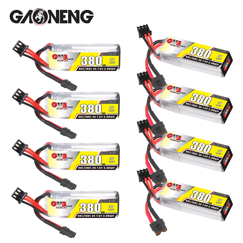 Rc Helicopter Coaxial - GNB 2S 7.6V 380mAh 90C/180C リポバッテリー