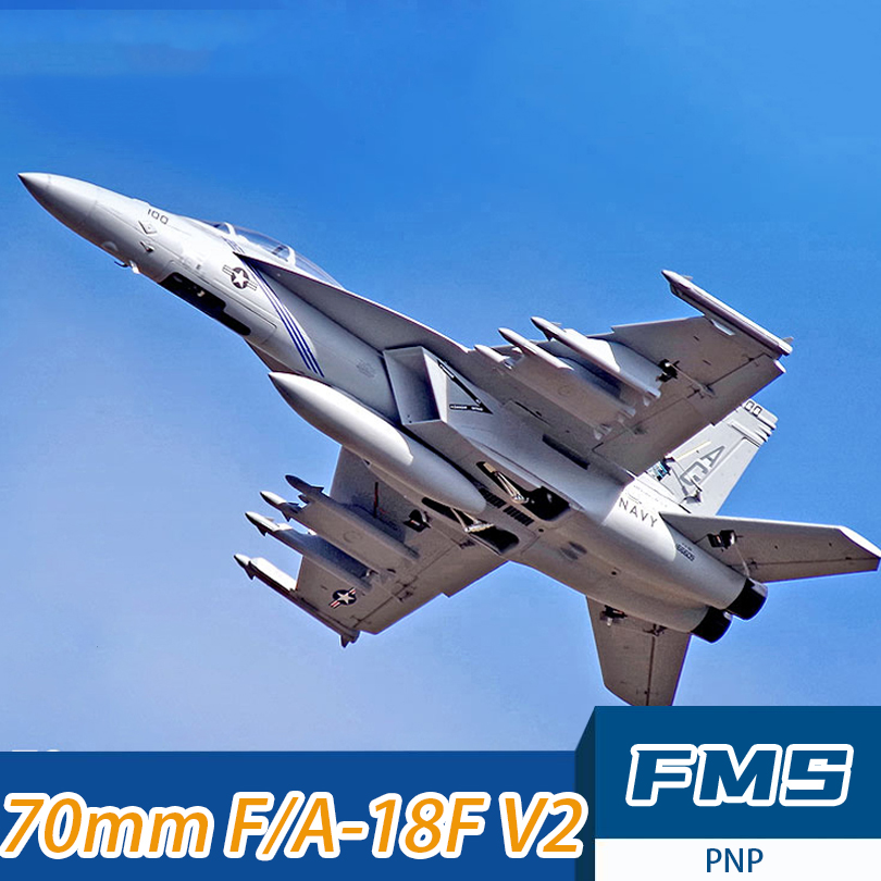 Rc Helicopter Large - FMS 70mmダクトドードタイプF/A-18ホーネットモデル航空機組み立て済みフォーム固定翼ホビー大型リモートコントロール航空機PNP ESC EC5プラグ