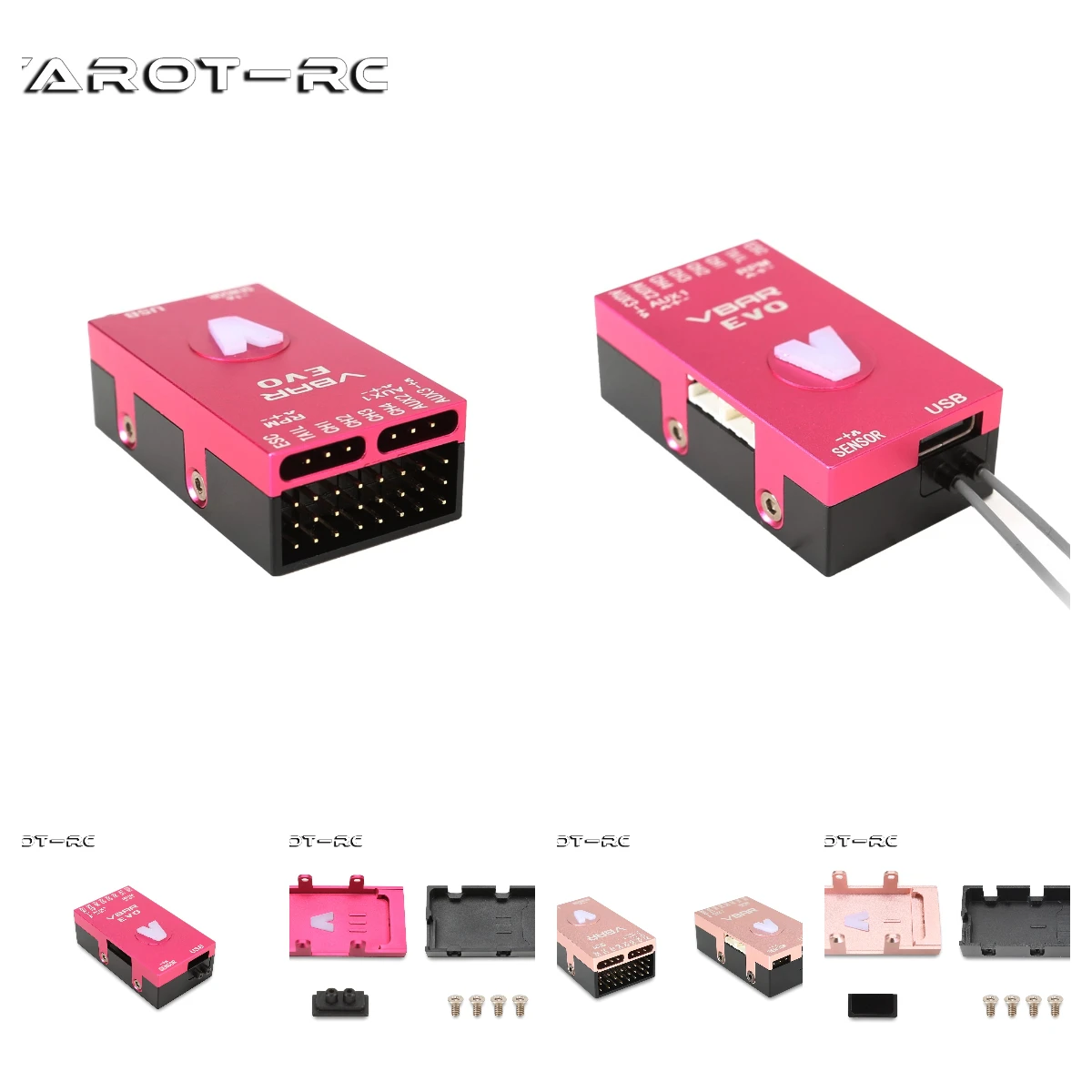 Rc Helicopter Case - タロットメタルケース,vbar evo用ハウジング,vリンクK8-03付き3軸ジャイロスコープ,高精度フライトコントロール,rcヘリコプターとドローン
