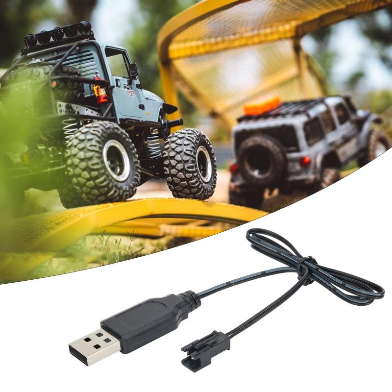 Rc Helicopter Charger - 3.7VリチウムバッテリーSM 2P充電ケーブル RC USB充電コード 耐摩耗性 RCクアッドコプター