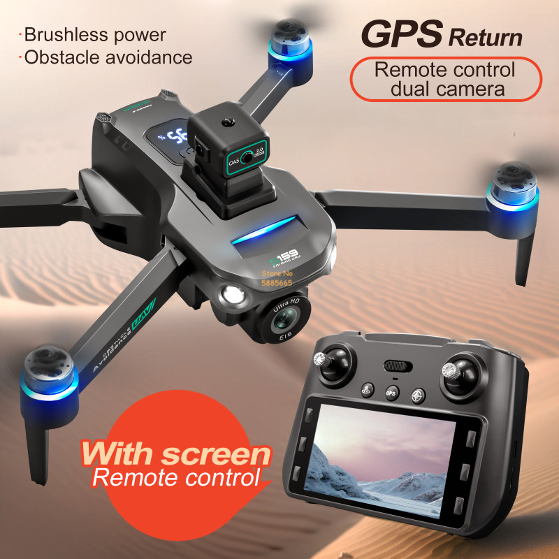 リモコン付きクワッドコプタードローン,障害物回避,LEDスク - Rc Helicopter Electric のレビューと価格