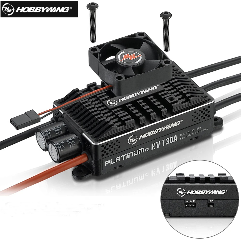 Hobbywing Platinum HV 130A SBE - Rc Helicopter Motor のレビューと価格